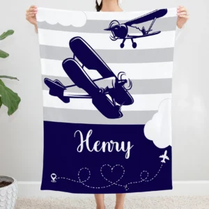 Personalized Ocean Whale Blanket Gift for Baby - Ocean Baby Blanket