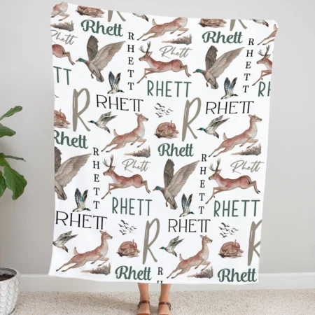 Personalized Woodland Blanket Gift for Baby - Woodland Baby Blanket