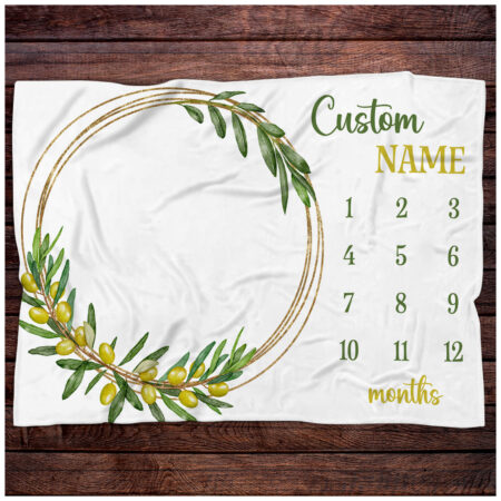 Personalized Olives Blanket Gift for Baby - Custom Olives Baby Blanket