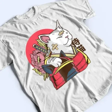 Anime Cat Waifu Who Loves Anime Ramen And Sketching Japan T-Shirt